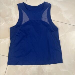 Rare Lululemon Split black 6 Royal blue top